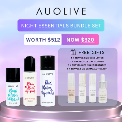 Night Essentials Bundle Set (Night Restorer, Derma Activator & Eyes Lifter)-Nov/2024